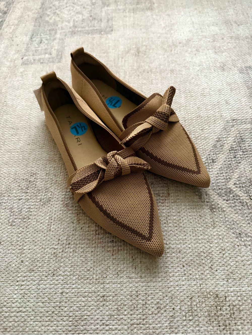 Tahari Florentia Pointed Toe Knit Flat